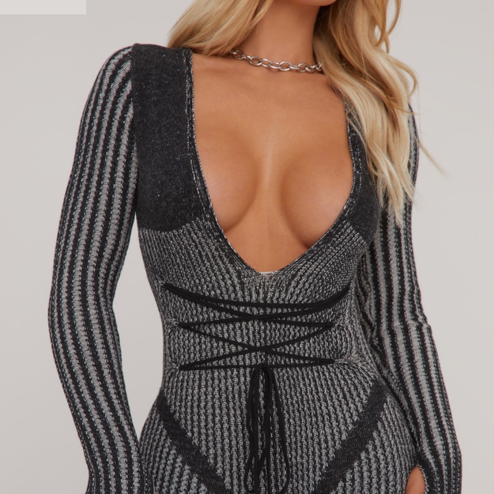 Ego Black Knit Jumpsuit